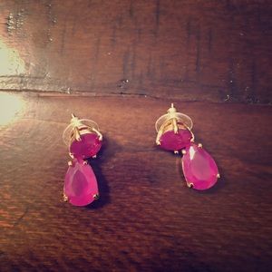 Kate Spade Pink Drop Earrings